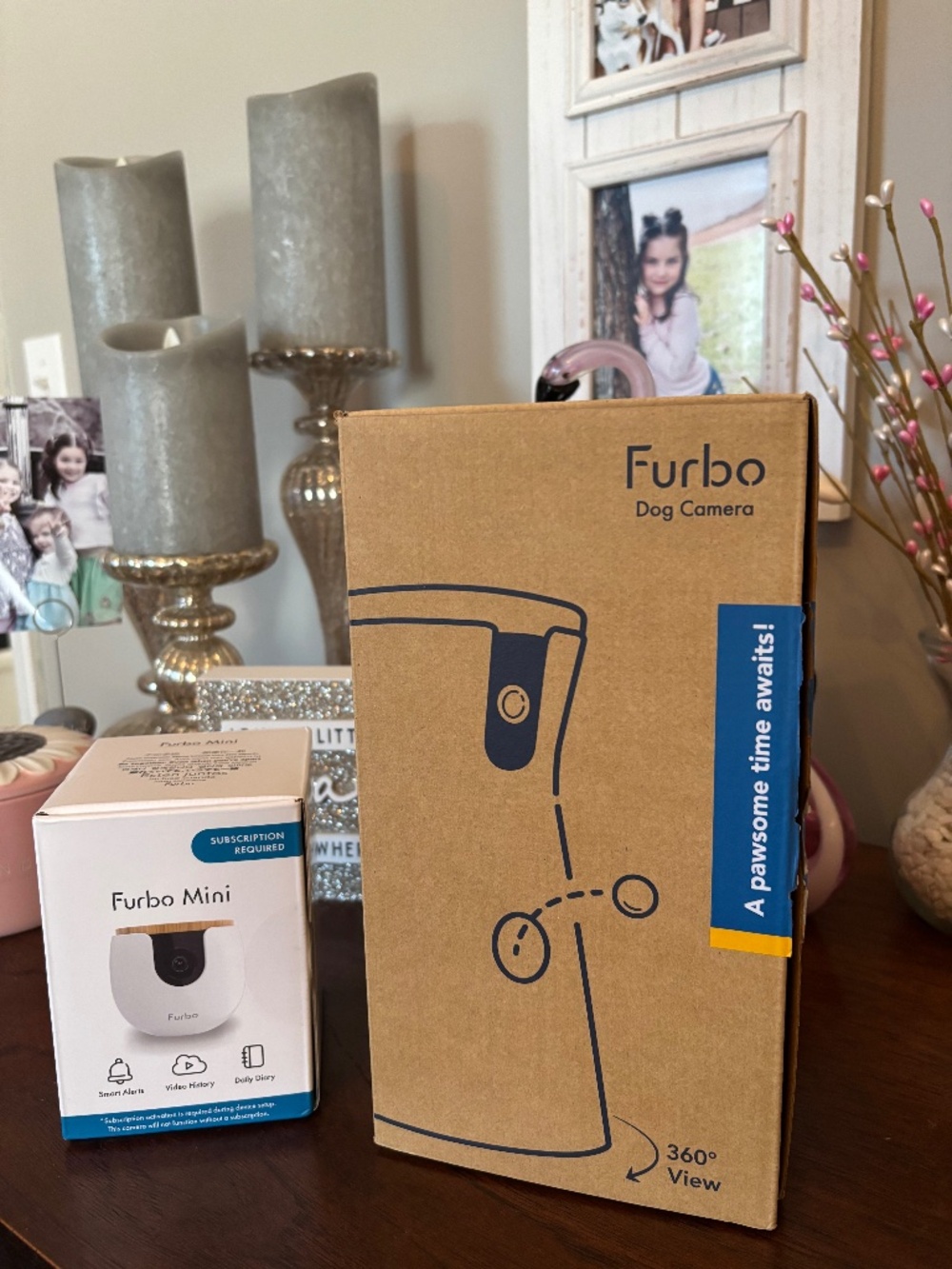 NIB Furbo 360 Degree View Pet Camera + Treat Dispenser and Furbo Mini Included !